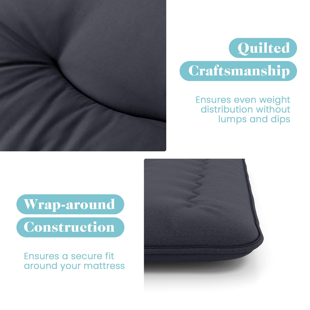 Futon Mattress with Washable Cover and Foldable Mat-King Size