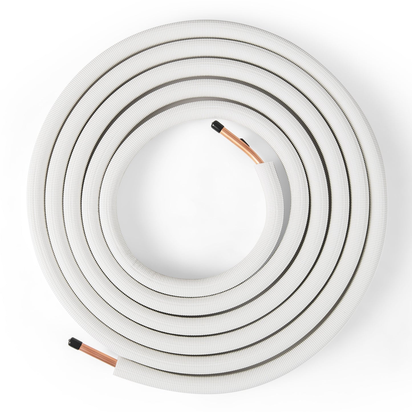 25 Feet Mini Split Line Set with 1/4 Inch and 1/2 Inch O.D. Copper Pipes Tubing