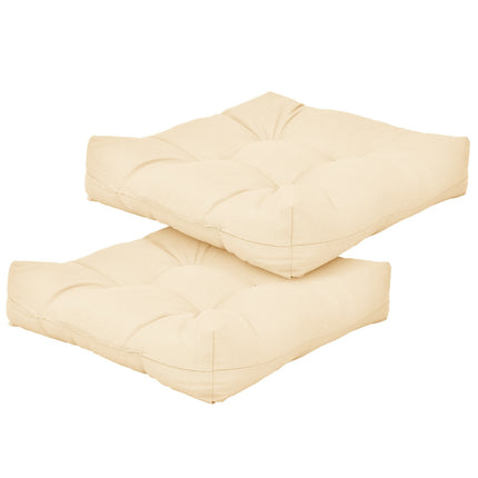 21 Inch  x 21 Inch Patio Chair Seat Cushion Pads for Indoor and Outdoor-Beige