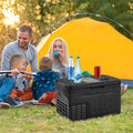 12 Volt Car Refrigerator with Adjustable Range and Divider for Camping RV Travel Fishing Home-S