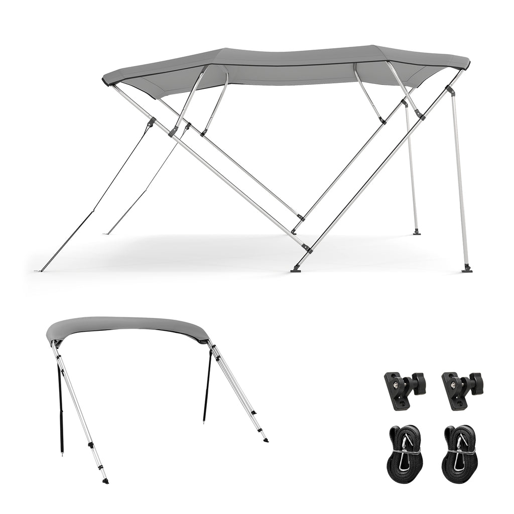 3-Bow/4-Bow Boat Bimini Top Sun Shade Boat Canopy with Storage Boot-4-Bow