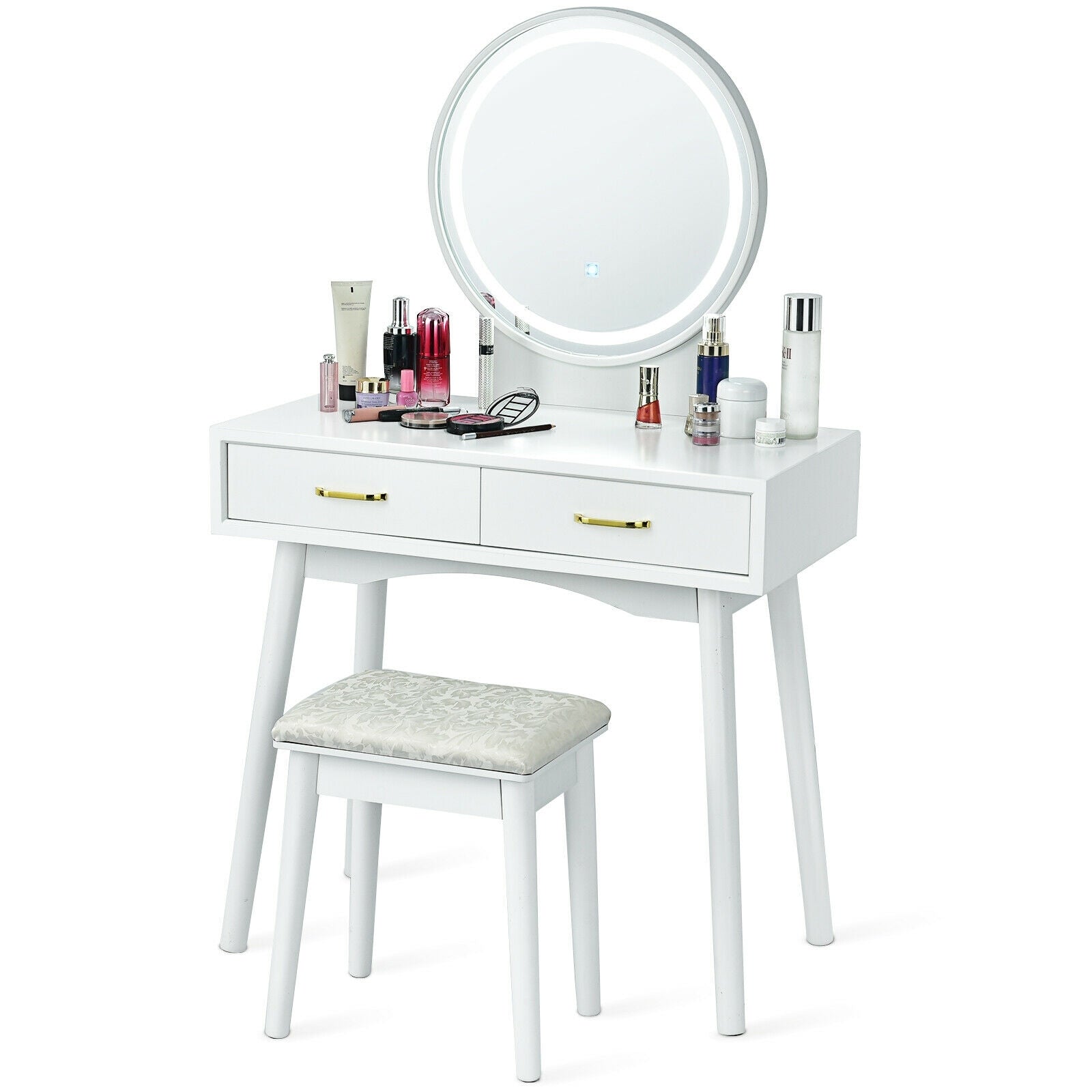 Vanity Dressing Table Set with 3 Lighting Modes