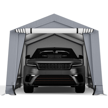 10 x 16/10 x 20 Feet Outdoor Heavy-Duty Carport with 2 Doors-10 x 16 ft
