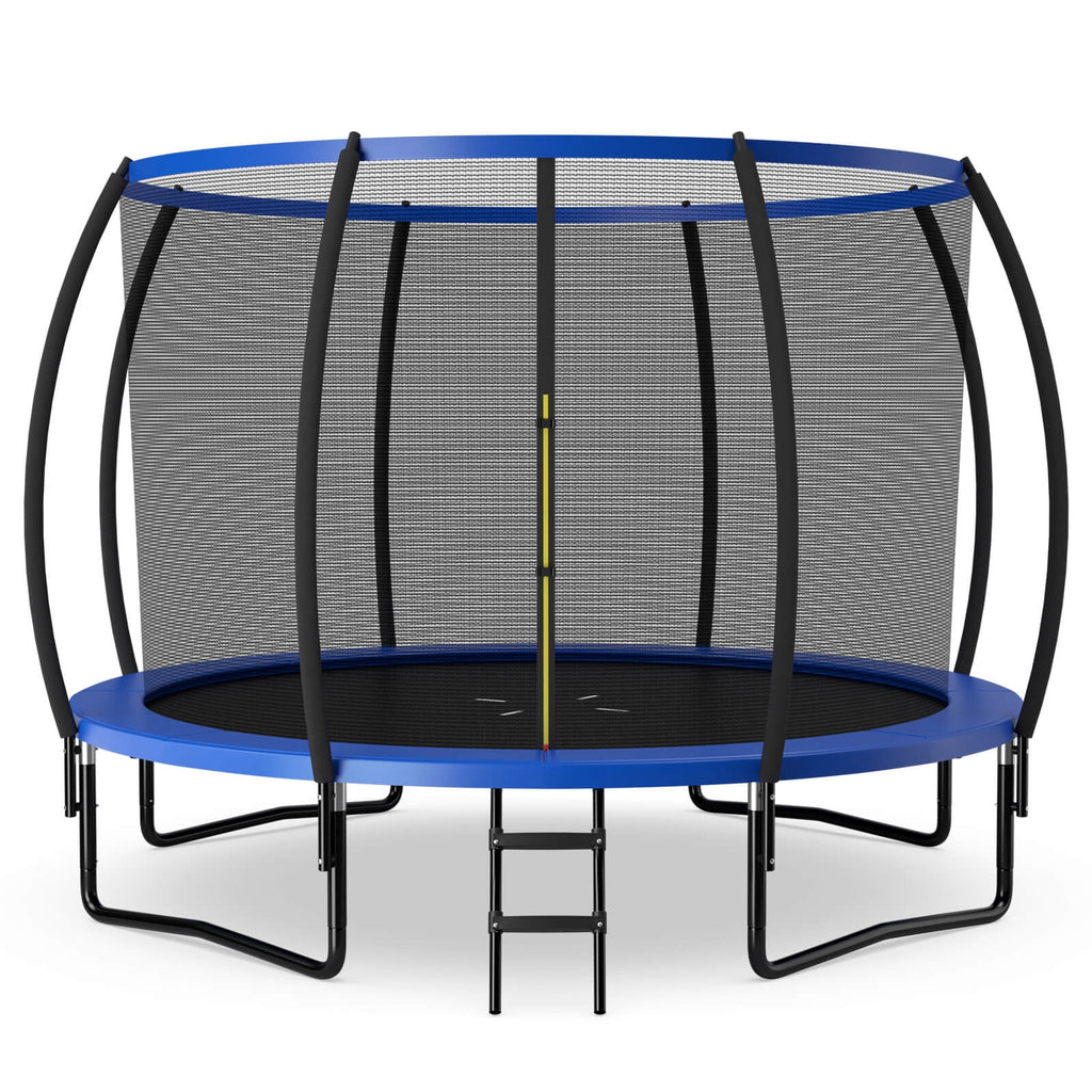 Trampoline récréatif de 12 pi avec échelle, homologué ASTM - Bleu