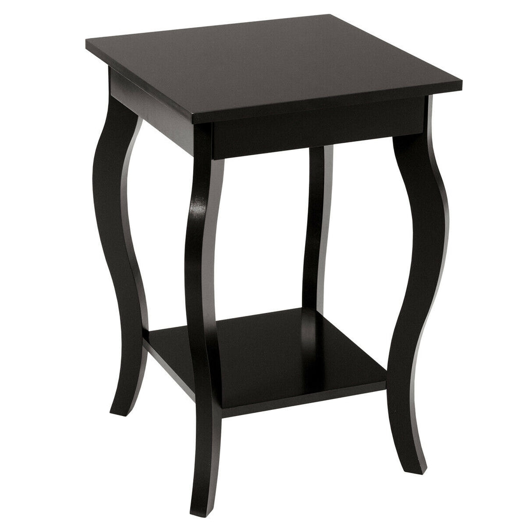 Accent Sofa End Side Table-Brown