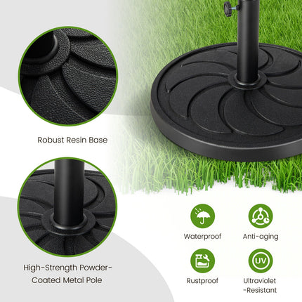 40LBS 21.5Inch Round Outdoor Umbrella Base