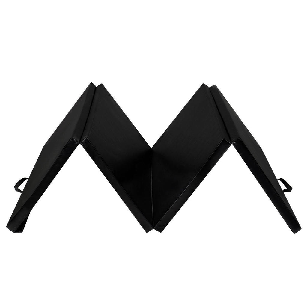 4' x 8' x 2 Inch Folding Panel Exercise Gymnastics Mat-Black
