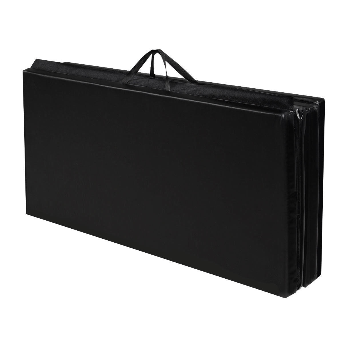 4' x 8' x 2 Inch Folding Panel Exercise Gymnastics Mat-Black