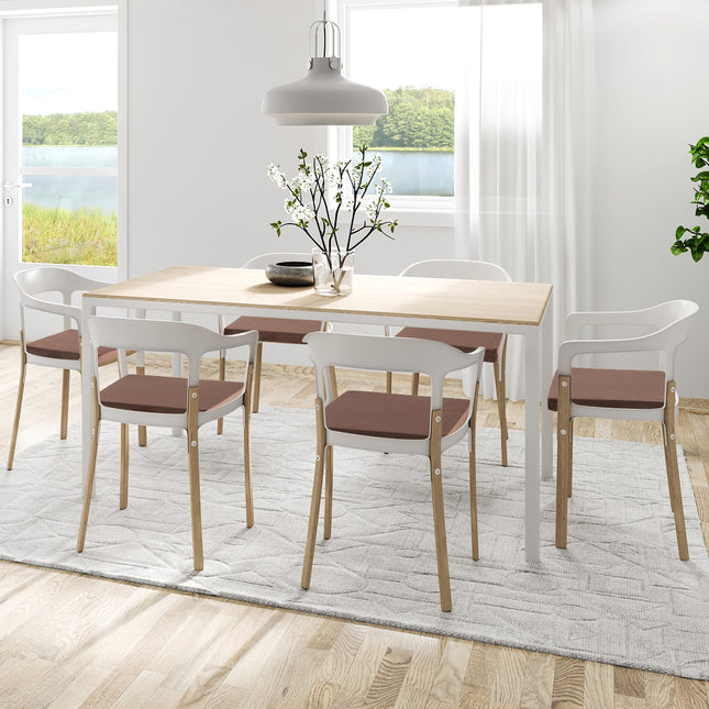 10 Pack Seat Cushions Gel Memory Foam for Back-Brown