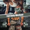 4 in 1 Adjustable Weight Dumbbell Set-Black