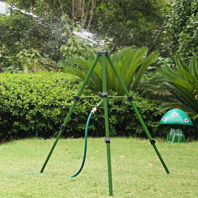 Impact Sprinkler on Tripod Base Set of 2 with 360 Degree Rotation-L - Green - Watering & Irrigation