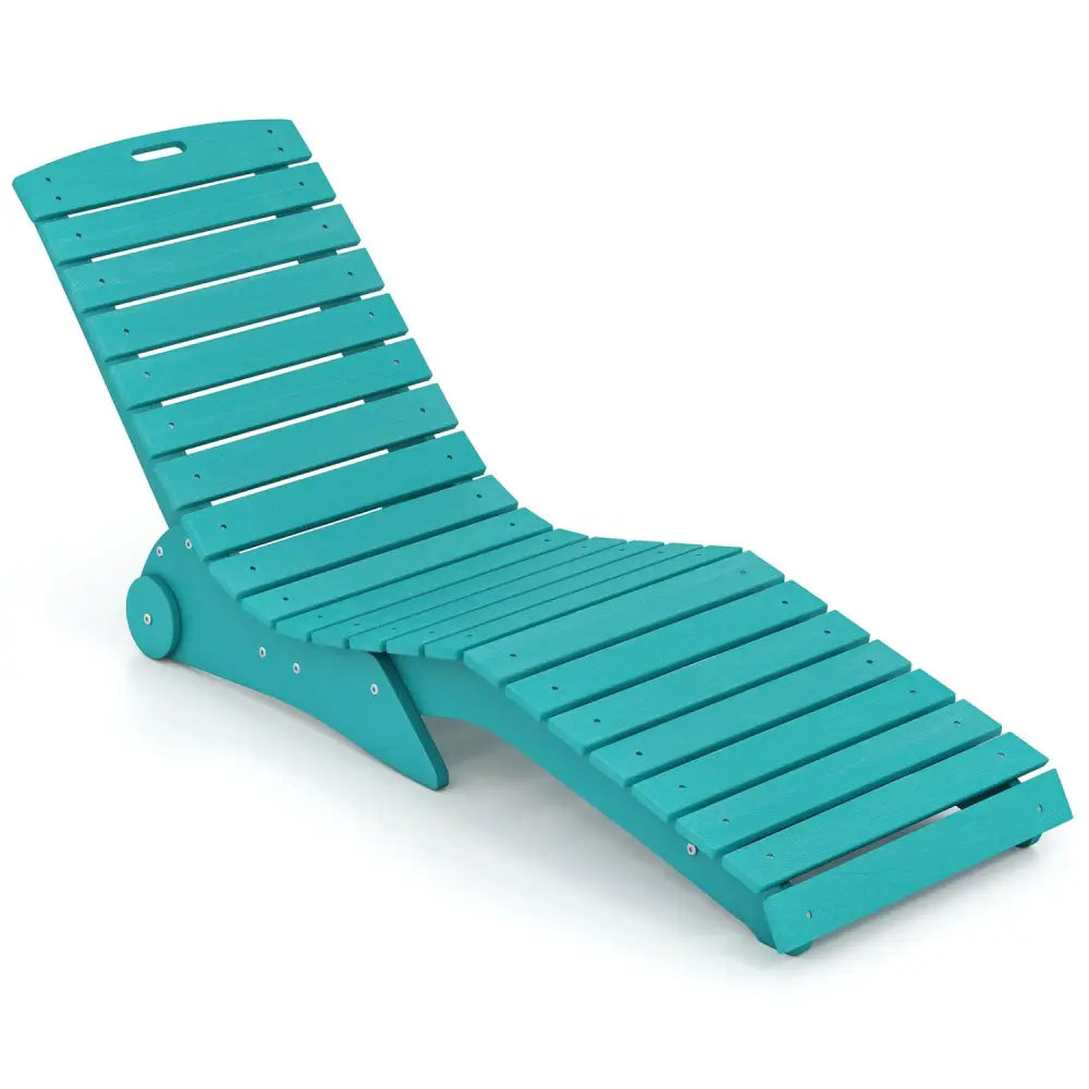 In-Pool Lounge Chair with Weighted Anti-Floating Design 450 LBS for Baja Shelf-Turquoise - Turquoise - Outdoor Chaise