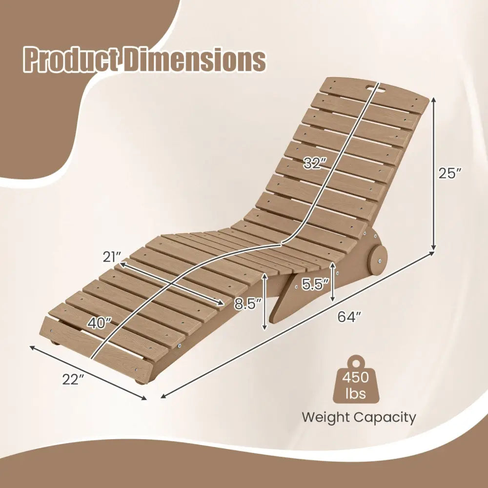 In-Pool Lounge Chair with Weighted Anti-Floating Design 450 LBS for Baja Shelf-Brown - Brown - Outdoor Chaise Lounges