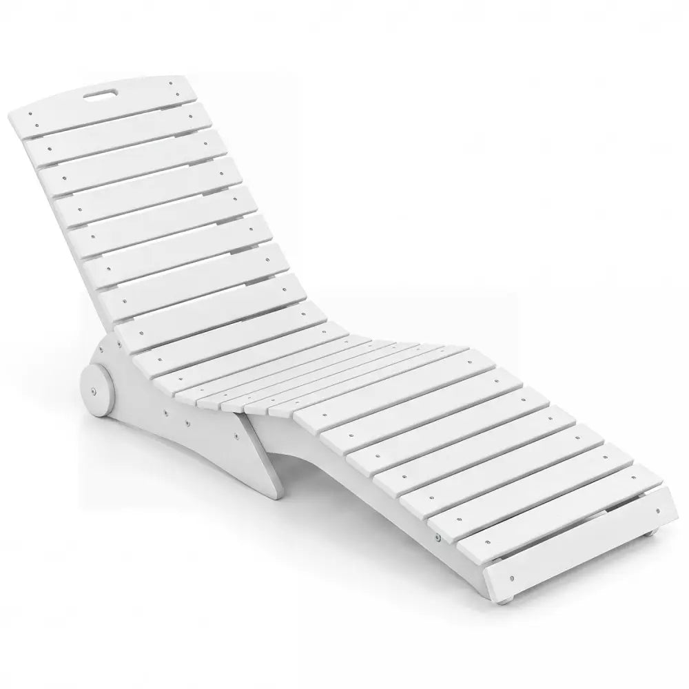In-Pool Lounge Chair with Weighted Anti-Floating Design 450 LBS for Baja Shelf-White - White - Outdoor Chaise Lounges
