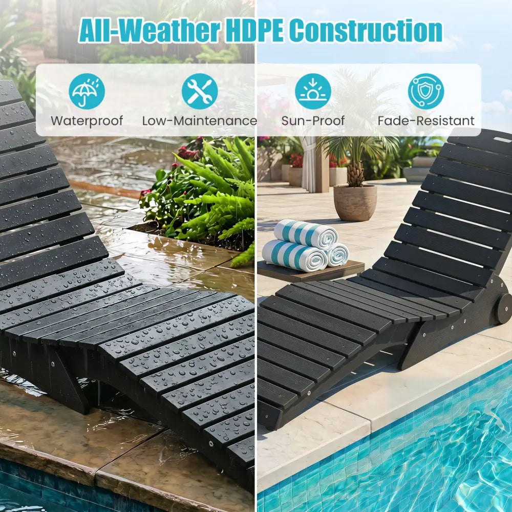 In-Pool Lounge Chair with Weighted Anti-Floating Design 450 LBS for Baja Shelf-Dark Gray - Dark Gray - Outdoor Chaise