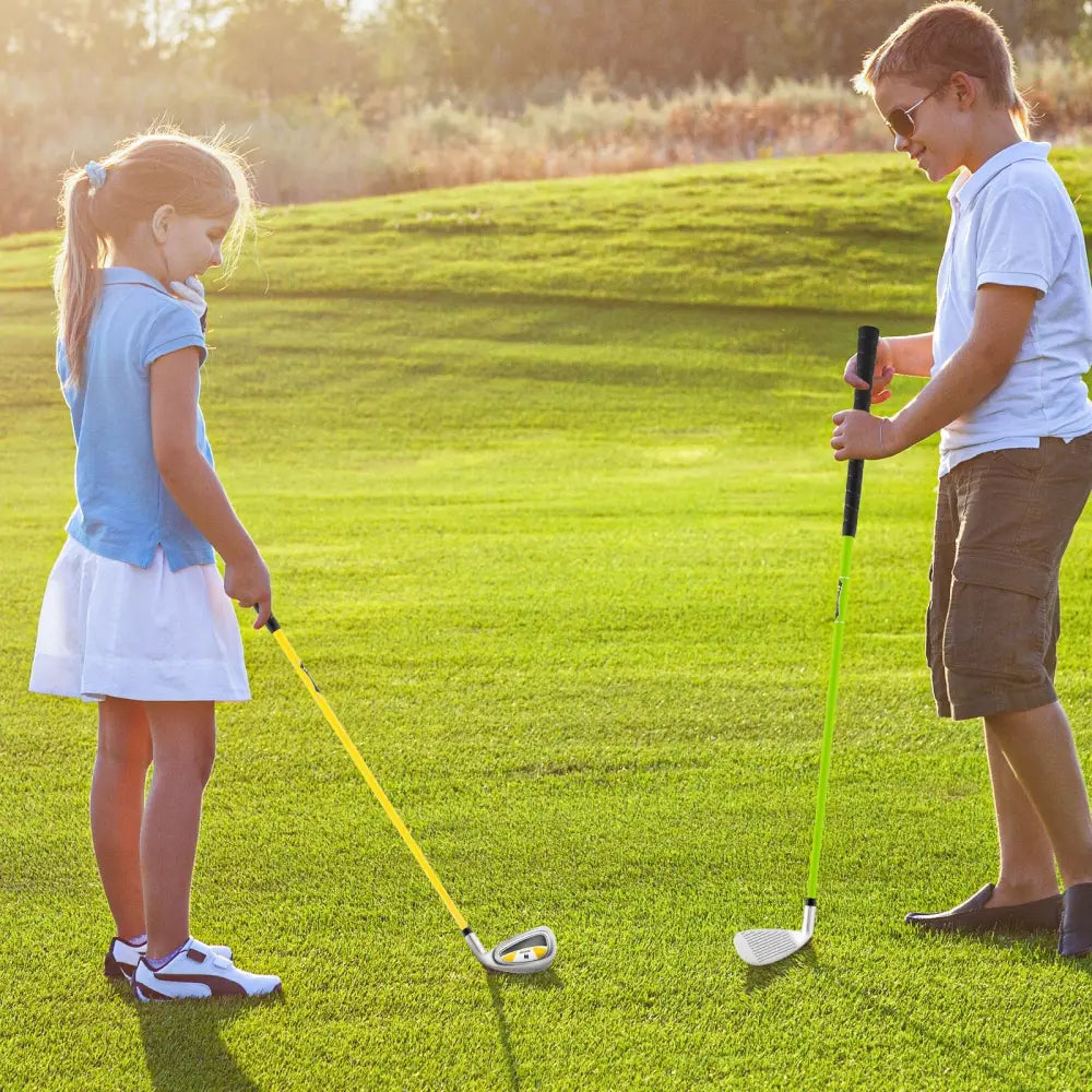Individual Gold Club for Boys and Girls with Fiberglass Shaft and Headcover-Yellow - Yellow - Golf