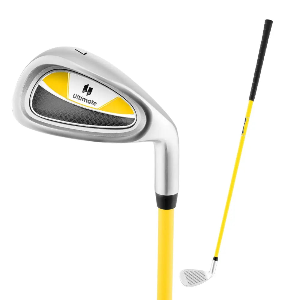 Individual Gold Club for Boys and Girls with Fiberglass Shaft and Headcover-Yellow - Yellow - Golf