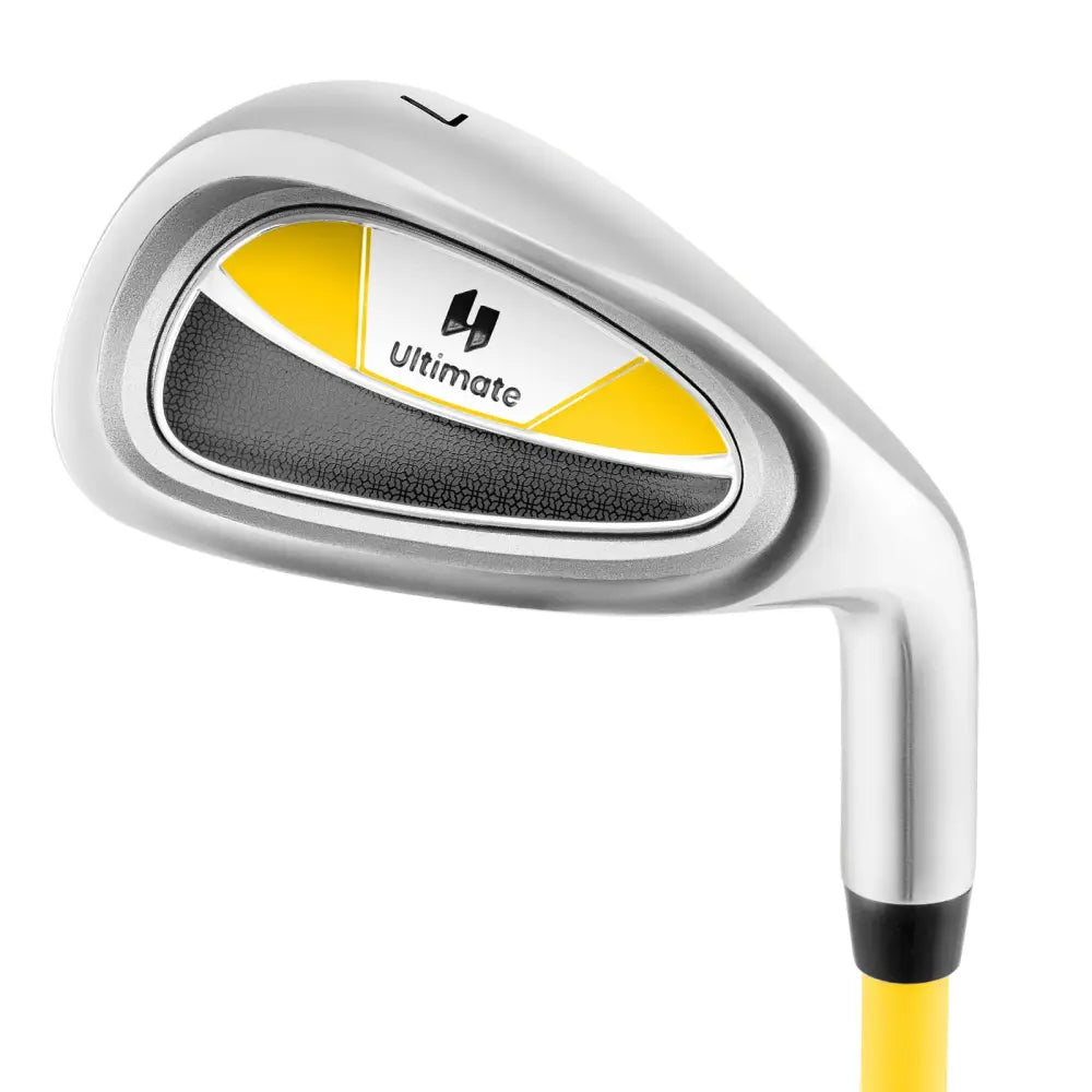 Individual Gold Club for Boys and Girls with Fiberglass Shaft and Headcover-Yellow - Yellow - Golf