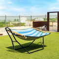 Indoor and Outdoor Hammock Frame Heavy Steel Frame Hanging Hooks - Black - Hammocks
