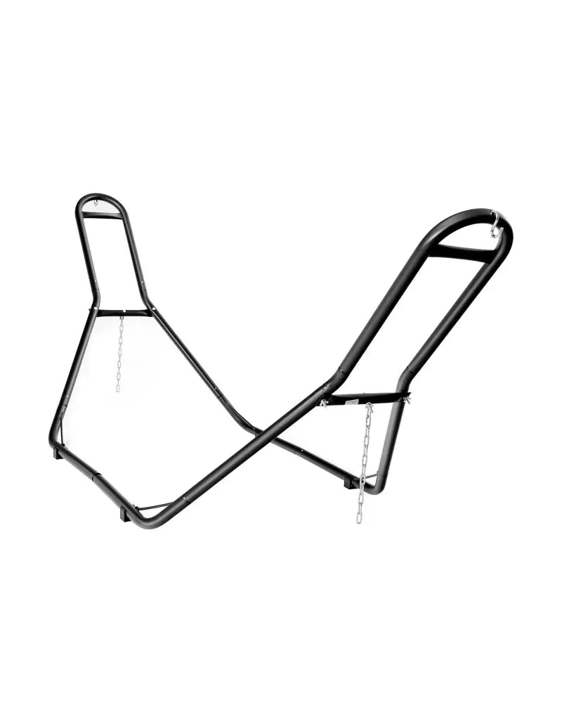 Indoor and Outdoor Hammock Frame Heavy Steel Frame Hanging Hooks - Black - Hammocks