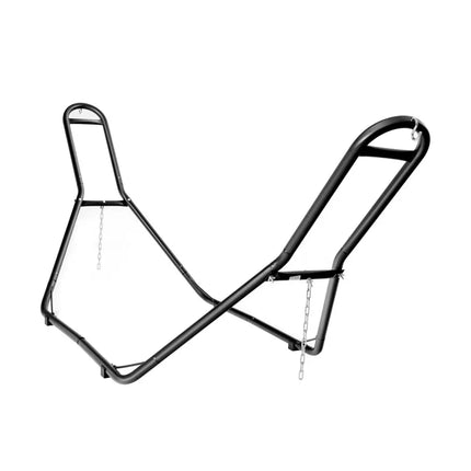 Indoor and Outdoor Hammock Frame Heavy Steel Frame Hanging Hooks - Black - Hammocks