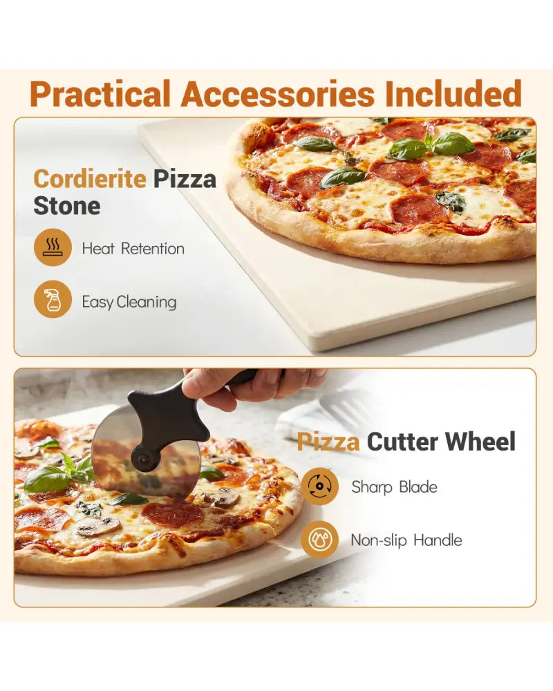 Indoor Electric Pizza Oven Countertop Pizza Oven for 12 Inch Pizzas-Black - Black - Toaster Ovens