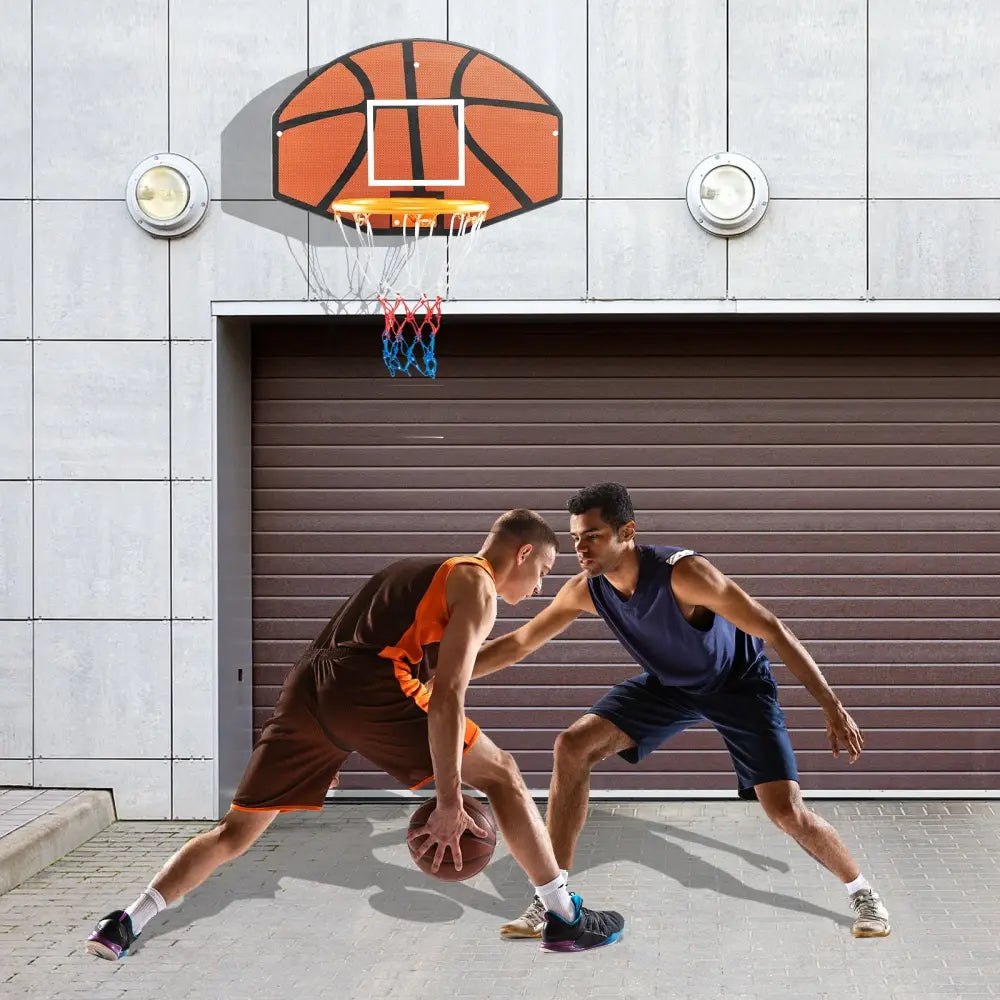 Indoor Outdoor Basketball Games with Large Shatter-proof Backboard - Red - Sport Equipments