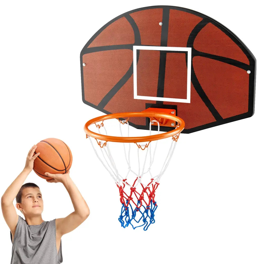 Indoor Outdoor Basketball Games with Large Shatter-proof Backboard - Red - Sport Equipments