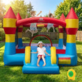 Indoor Outdoor Blow-up Bouncy Castle with 550W Blower for Yard - Bounce House