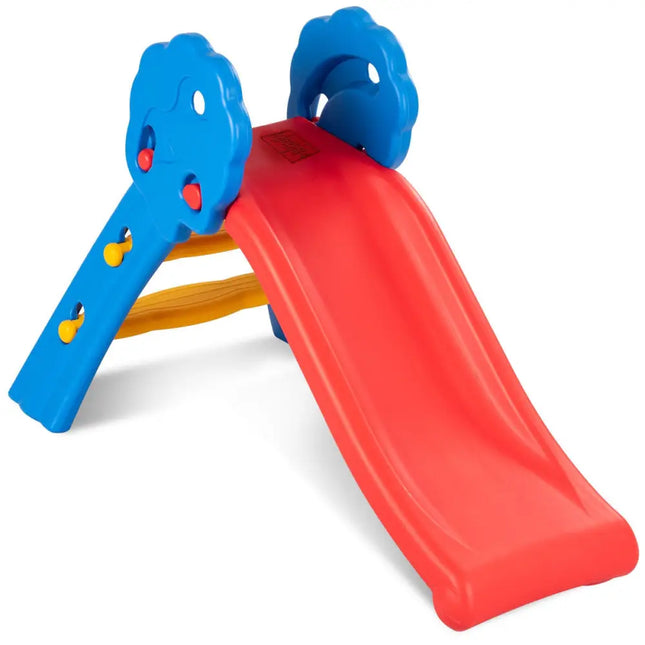 Indoor Outdoor Children Folding Up-down Slide - Red - Climbers & Slides