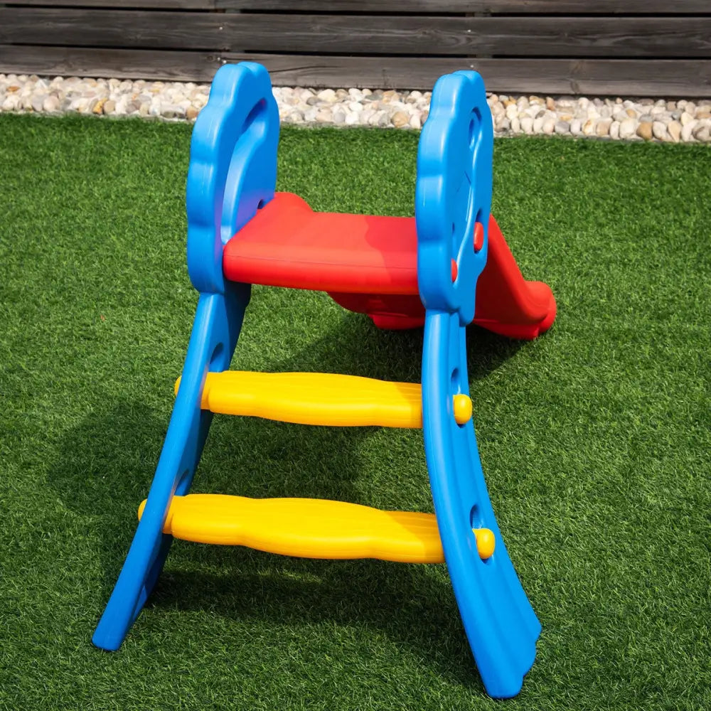 Indoor Outdoor Children Folding Up-down Slide - Red - Climbers & Slides