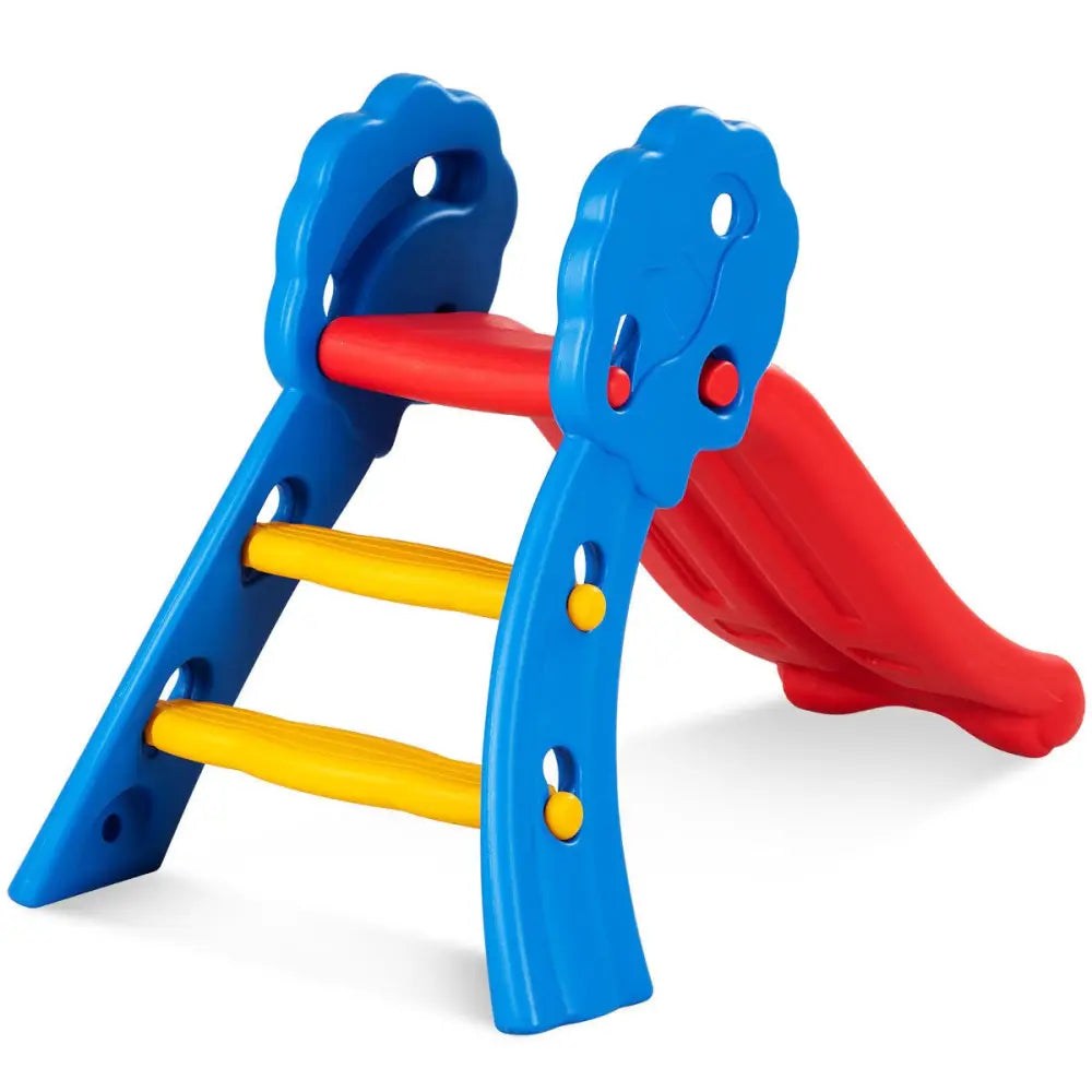 Indoor Outdoor Children Folding Up-down Slide - Red - Climbers & Slides