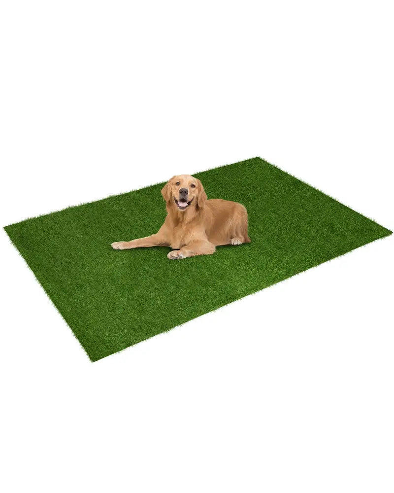 Indoor Outdoor Synthetic Turf Mat with Drainage Holes-M - Green - Outdoor Decor