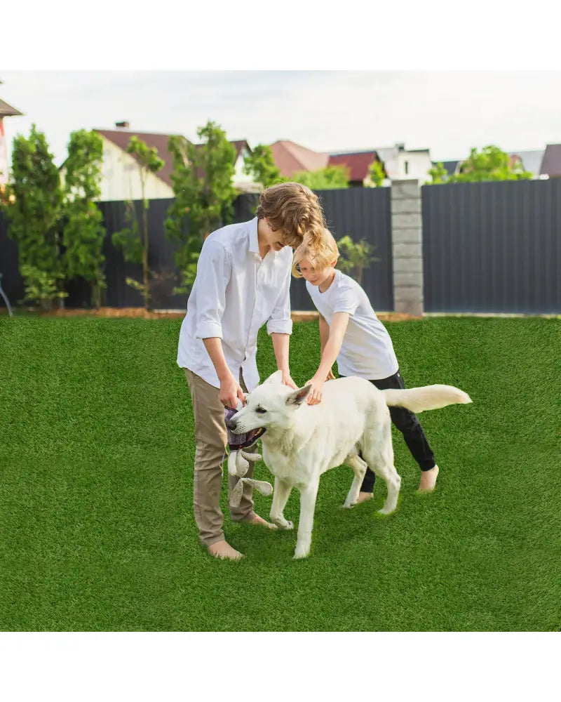 Indoor Outdoor Synthetic Turf Mat with Drainage Holes-S - Green - Outdoor Decor
