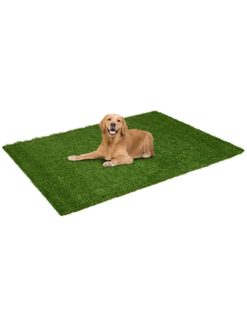 Indoor Outdoor Synthetic Turf Mat with Drainage Holes-S - Green - Outdoor Decor