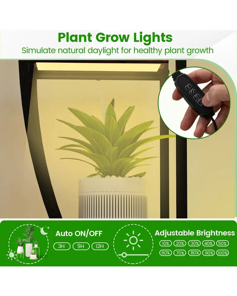 Indoor Plant Stand 63’’ Tall 10-Tier Corner Metal Plant Shelf Large Flowerpot Holder-Brown - Brown - Plant Stands