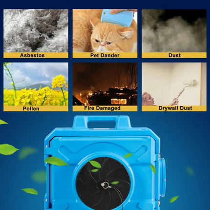 Industrial Commercial Air Scrubber with Efficient Odor Eliminator Costway