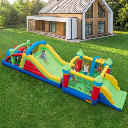 Inflatable Bounce House Blow up Jumping Bouncer with 750W Blowers - Bounce House