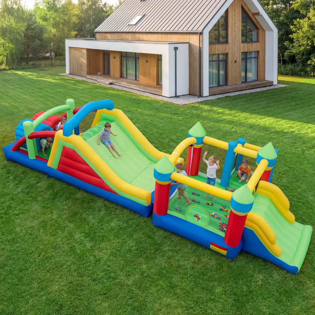 Inflatable Bounce House Blow up Jumping Bouncer with 750W Blowers - Bounce House