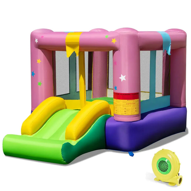 Inflatable Bounce House with 480W Blower and Carrying Bag for Party - Bounce House