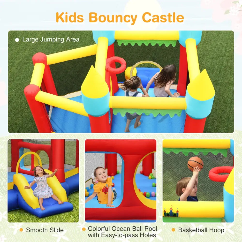 Inflatable Bounce Slide Jumping Castle Without Blower - Bounce House