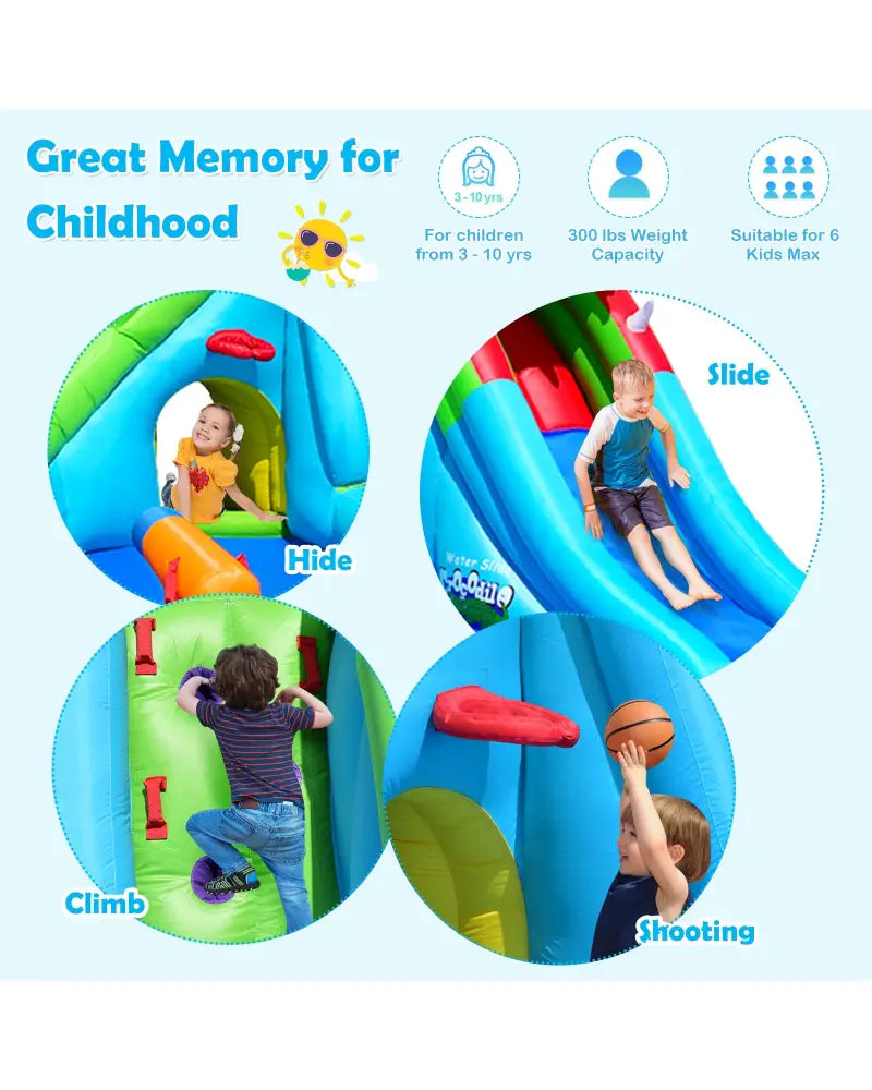 Inflatable Crocodile Water Slide Climbing Wall Bounce House - Inflatable Water Slides