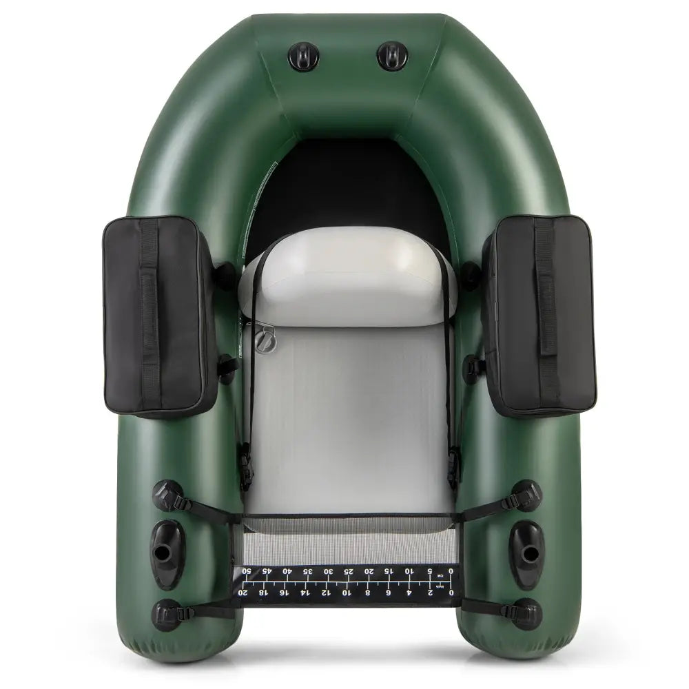 Inflatable Fishing Float Tube for Angling with Fish Ruler and Angling Base - Camouflage - Water Sports