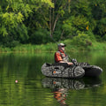 Inflatable Fishing Float with Adjustable Straps and Storage Pockets-Camouflage - Camouflage - Surfing