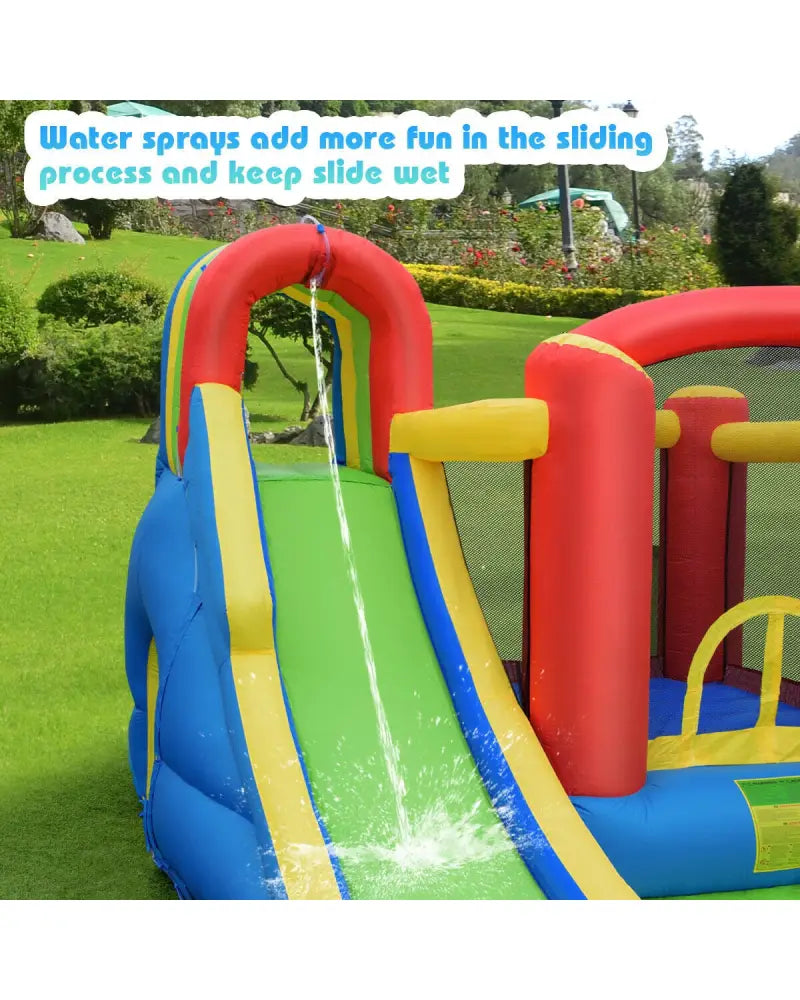Inflatable Kid Bounce House Castle with Blower - Inflatable Water Slides