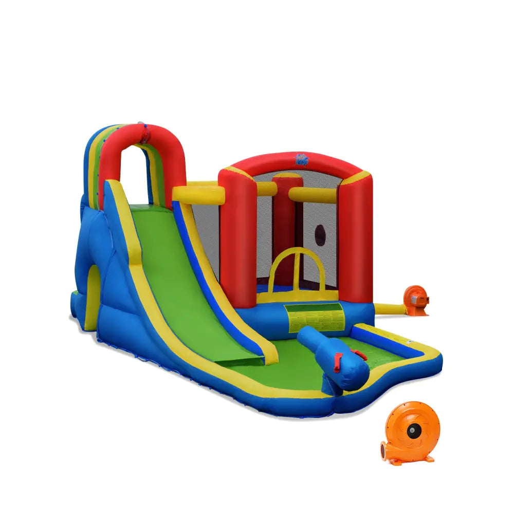 Inflatable Kid Bounce House Castle with Blower - Inflatable Water Slides