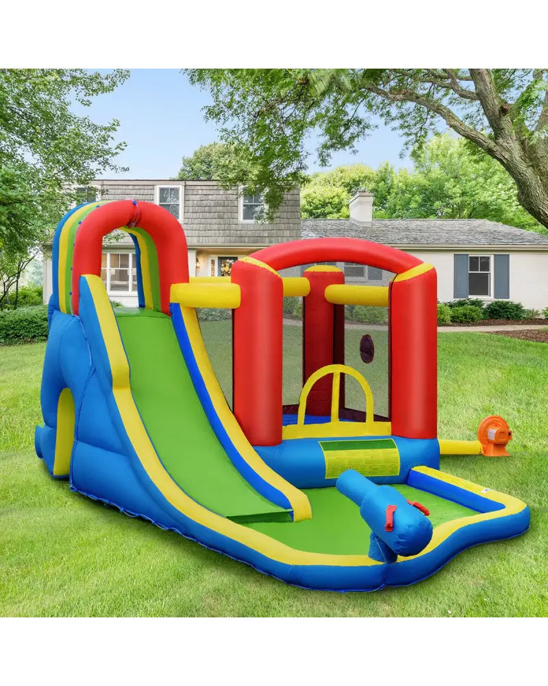 Inflatable Kid Bounce House Castle with Blower - Inflatable Water Slides