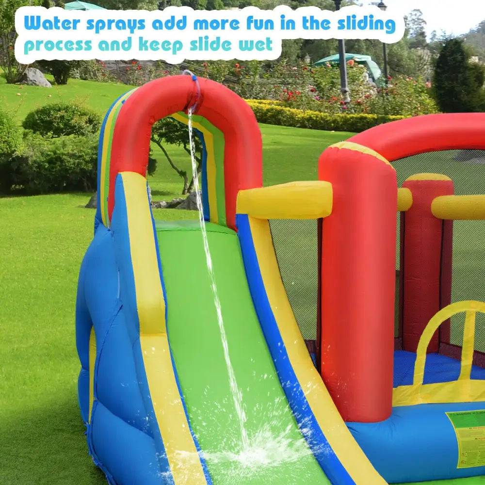 Inflatable Kid Bounce House Castle with Blower - Inflatable Water Slides