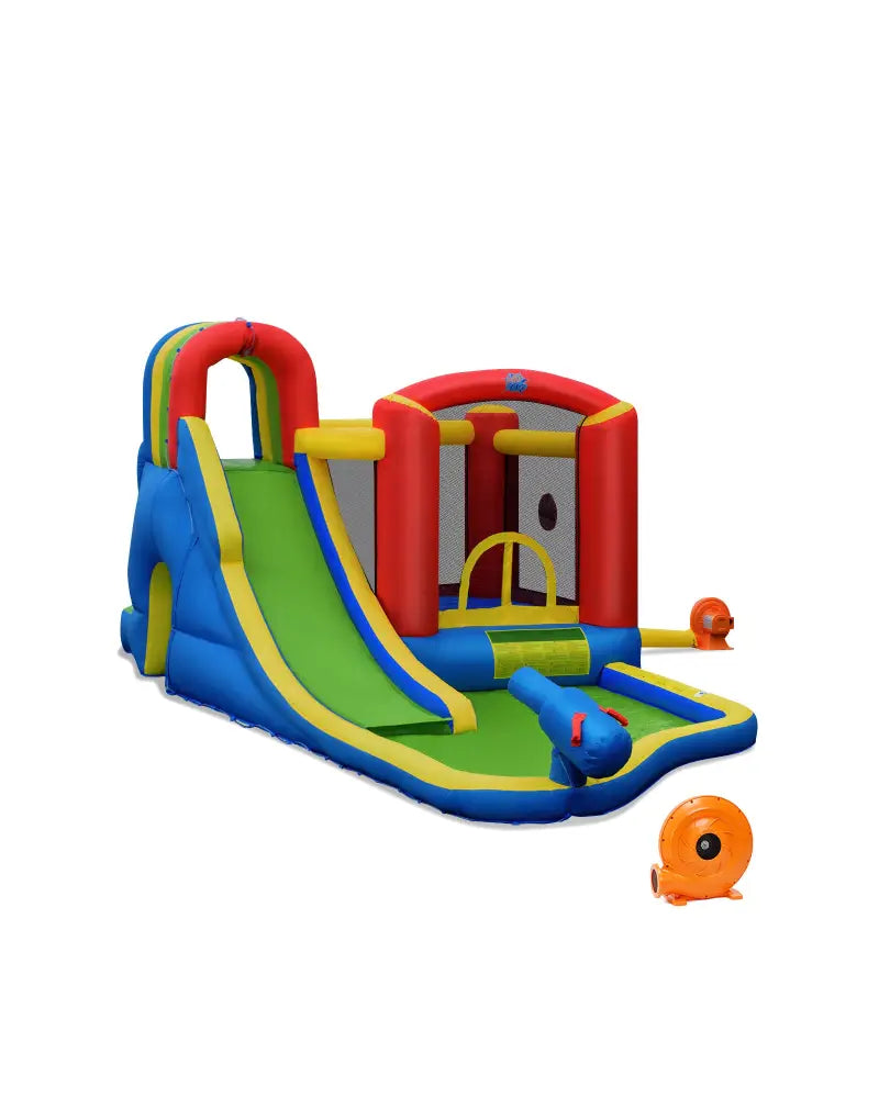 Inflatable Kid Bounce House Castle with Blower - Inflatable Water Slides