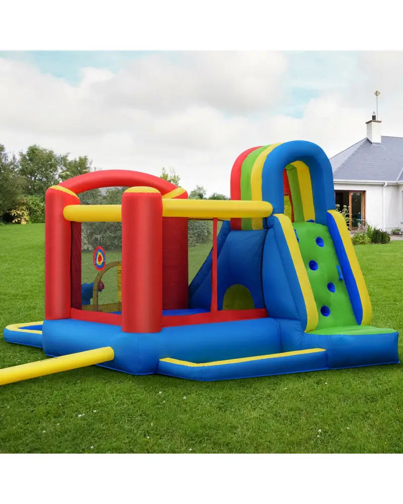 Inflatable Kid Bounce House Castle with Blower - Inflatable Water Slides